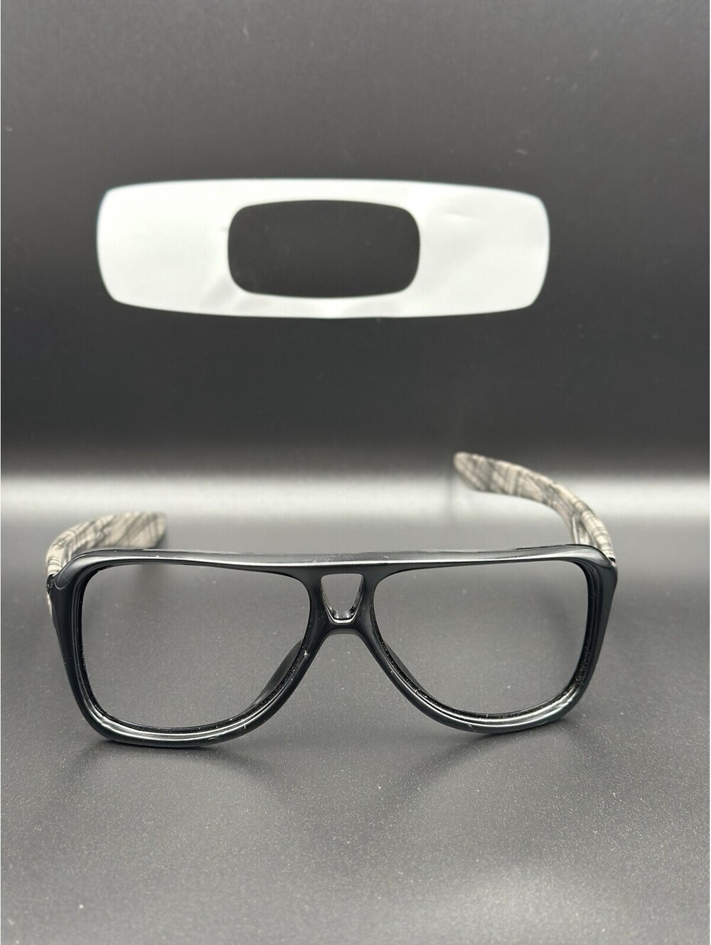 Oakley Dispatch II Polished Black/Plaid Frame (No Icon)